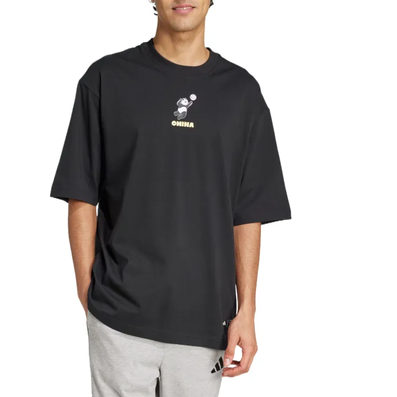 Adidas T Shirts Unisex Black-1