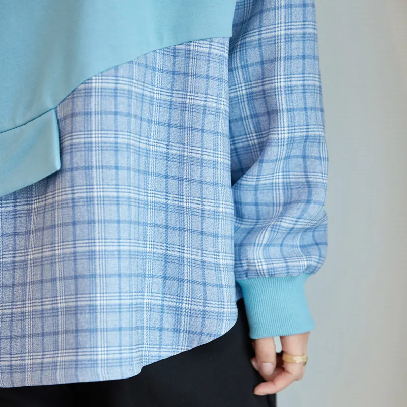 Like The Age Of Water Sweatshirt Loose Fit Women's Blue-5