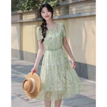 Like The Age Of Water Short Sleeved Dress Women's