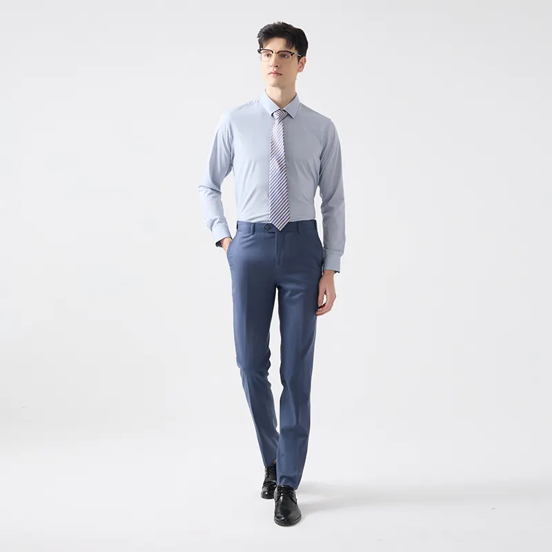 DIDIBOY Suit Trousers Unisex Light Blue-4