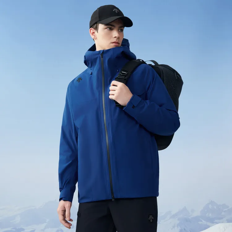 DESCENTE SKI STYLE Waterproof, Windproof, And Breathable Windbreaker Jacket Men's-6
