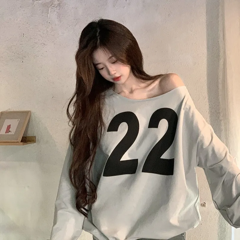 XIANSINIAO Sweatshirts Women's Gray-4