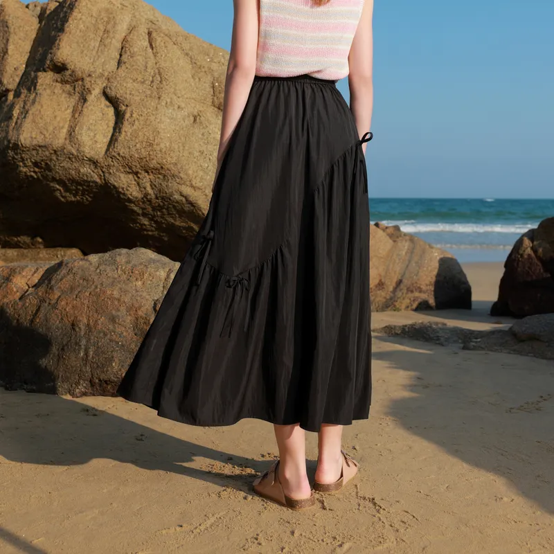 3COLOUR Casual Long Skirt Women's-12