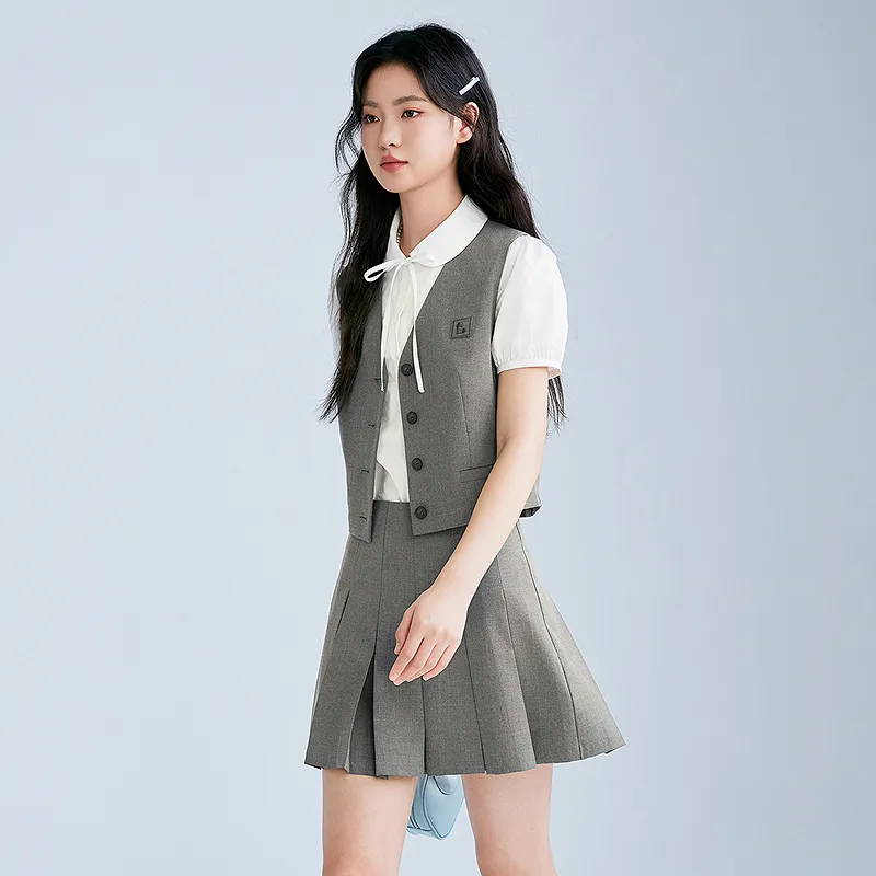 LEDIN Vests Women's Tin Gray-5