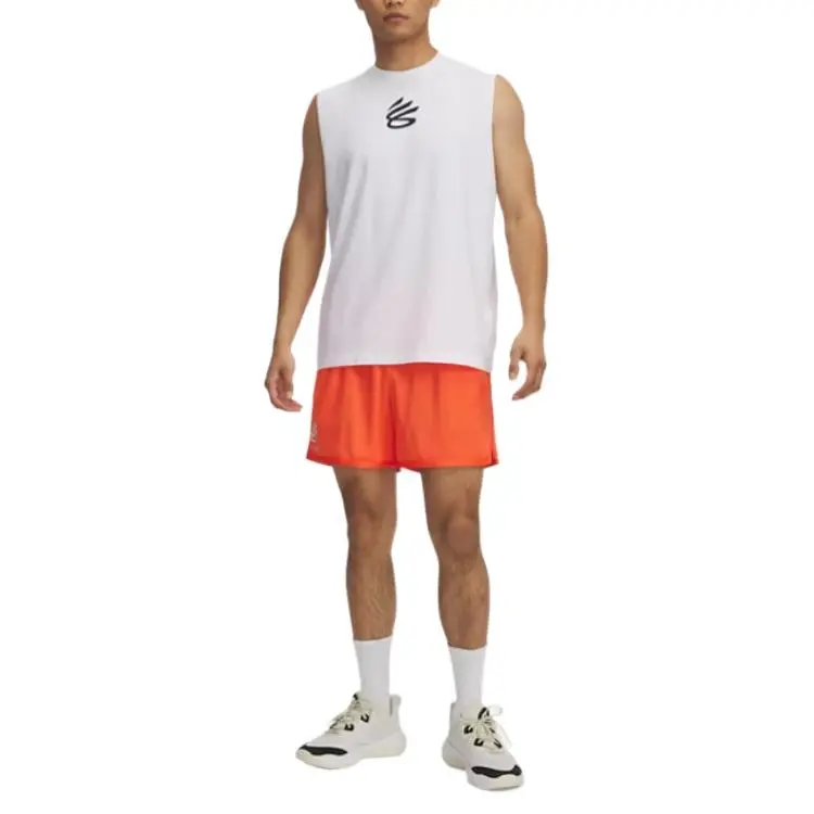 Under Armour Curry Splash Casual Shorts Men's Orange-2
