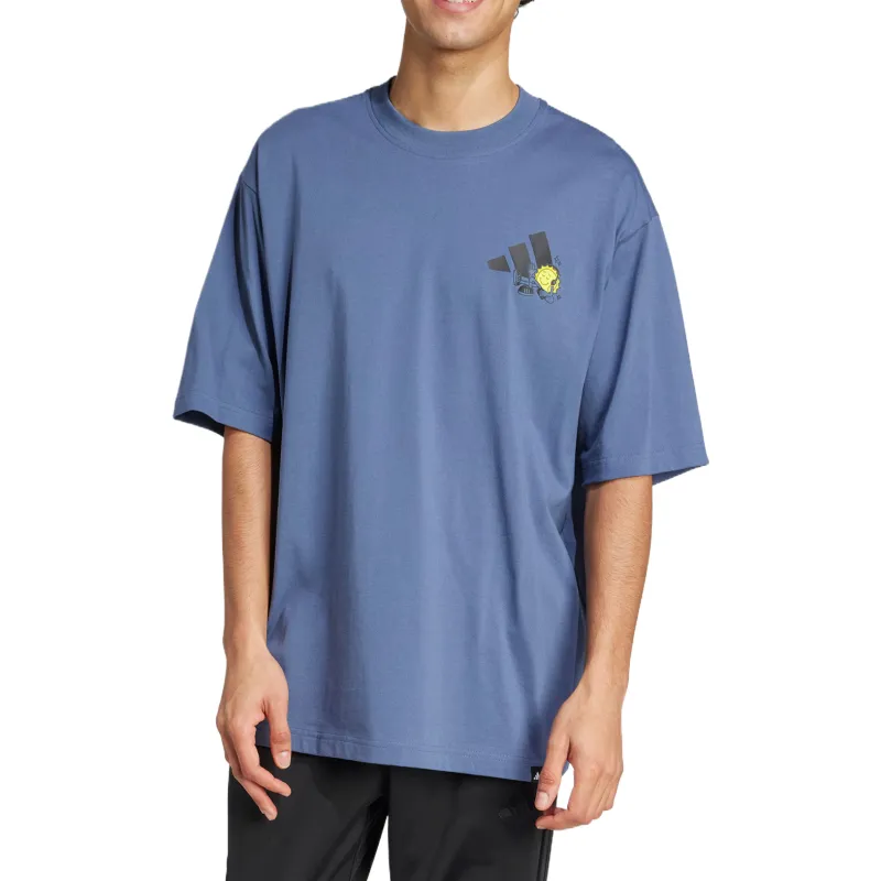 Adidas T Shirt Unisex Dark Blue-1