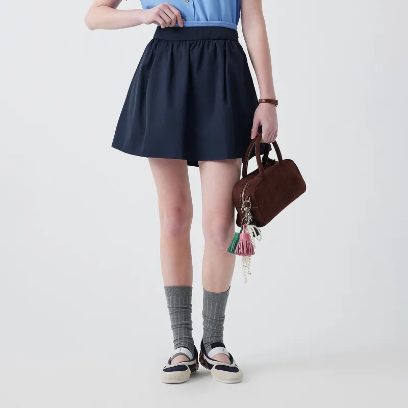 Teenie Weenie Casual Short Skirts Women's Navy Blue-4