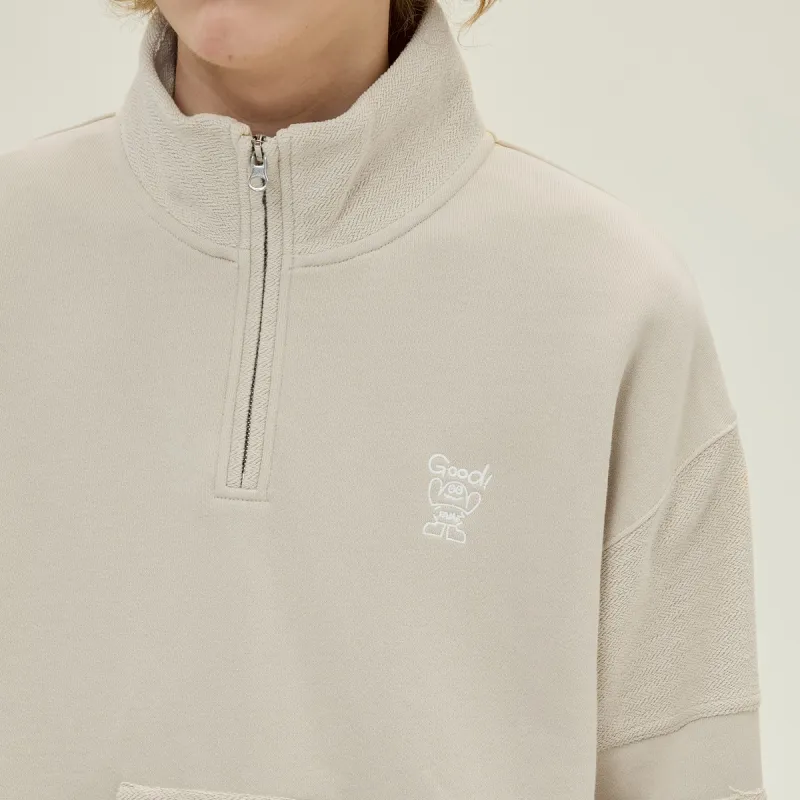 MYSAMESAME Sweatshirt Unisex Khaki-3