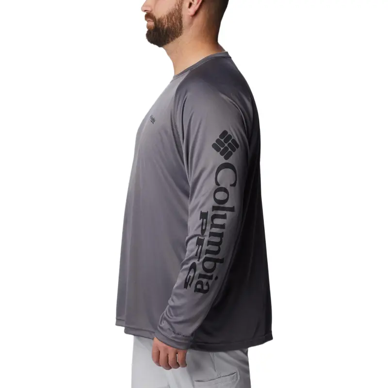 Columbia PFG Terminal Tackle Omni-Shade Omni-Wick Sweatshirt Men's Gray-2