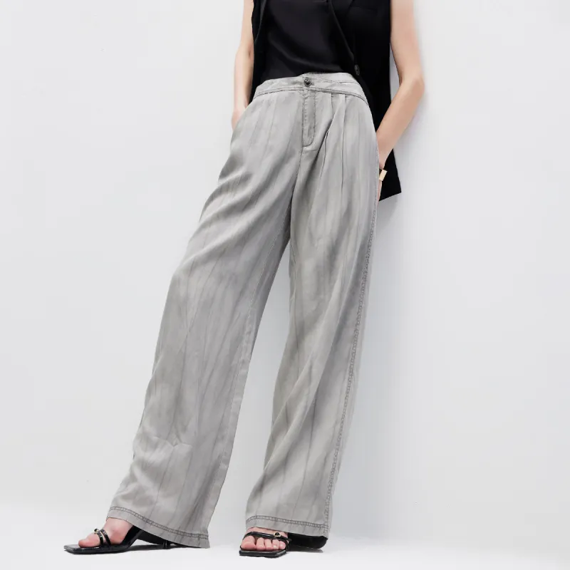 ONLY Casual Pants Women's HE2 Carne Dark Gray Tie Dye-4