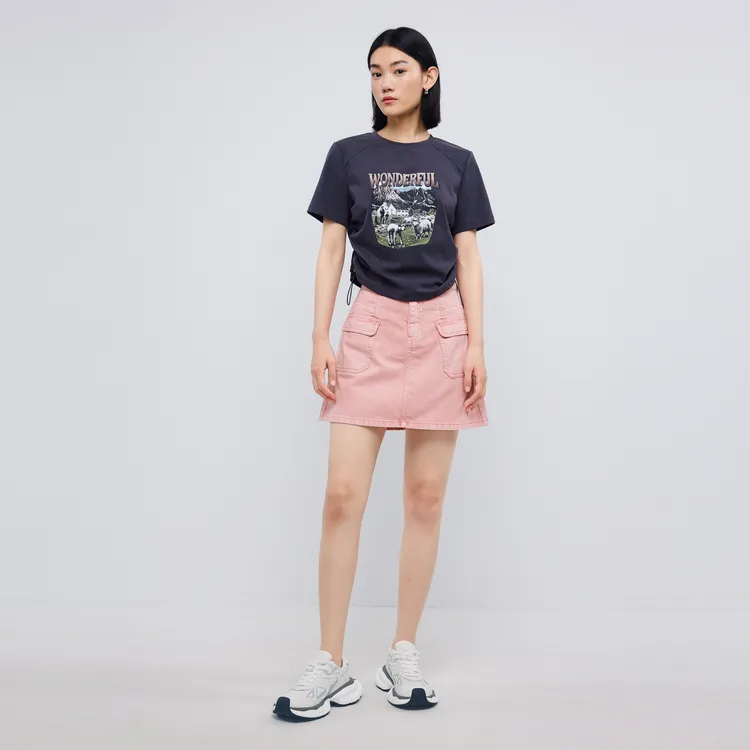 SHUIYUNJIAN Cargo Short Skirts Women's-4