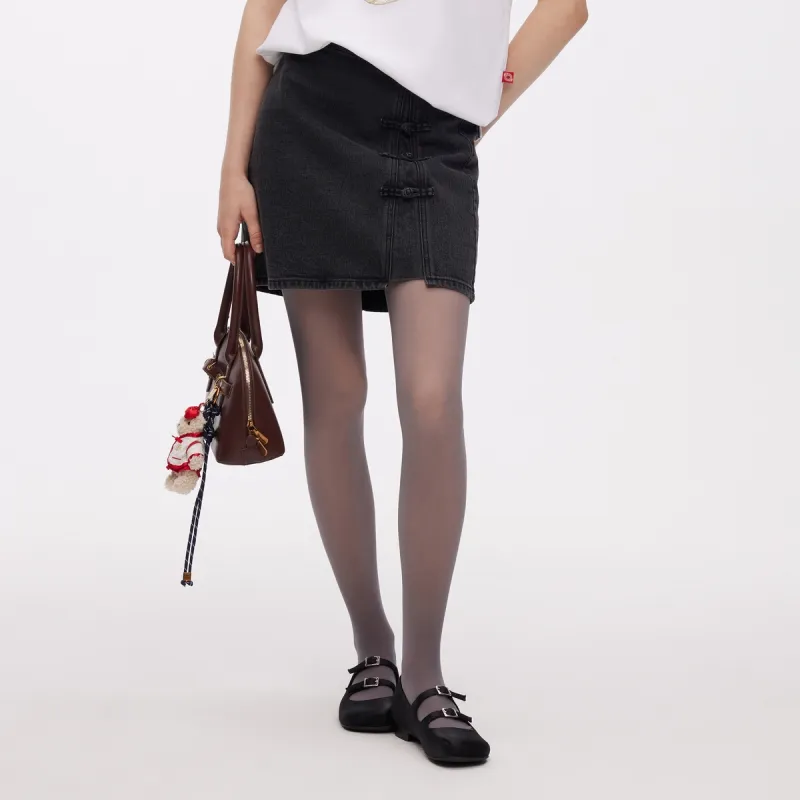 Teenie Weenie Casual Short Skirts Women's Black-5