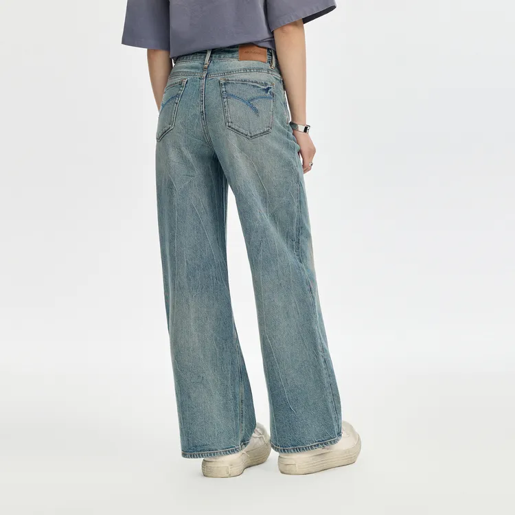 ABLE JEANS Women's Light Yellow Mud Blue-4
