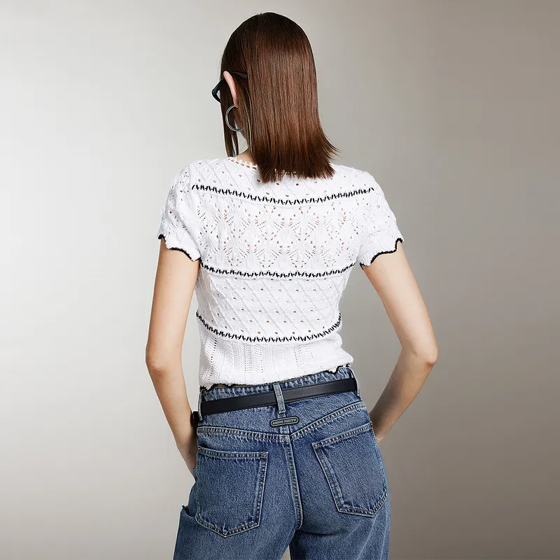 Miss Sixty Knitwear Women's White Black-2