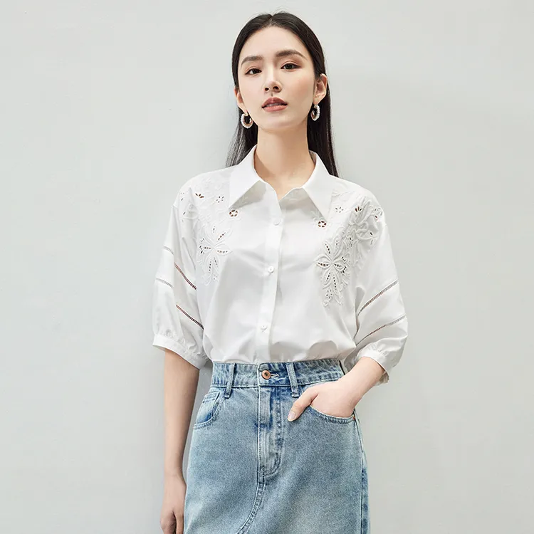 SENTUBILA Shirts Women's White-2