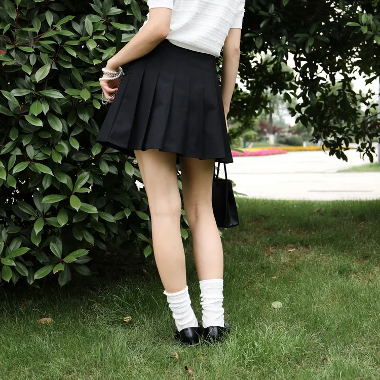 SETIROM Casual Short Skirts Women's Black-3