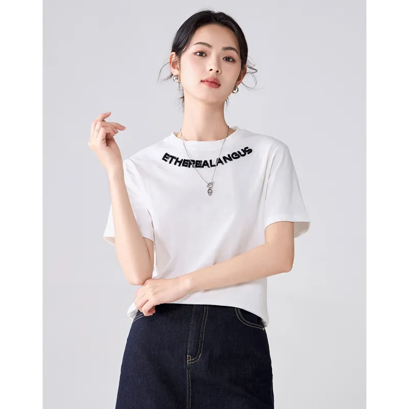 Love Elaine T Shirt Women's White-4