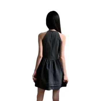 GLEE DIARY Sleeveless Dress Women's Gray