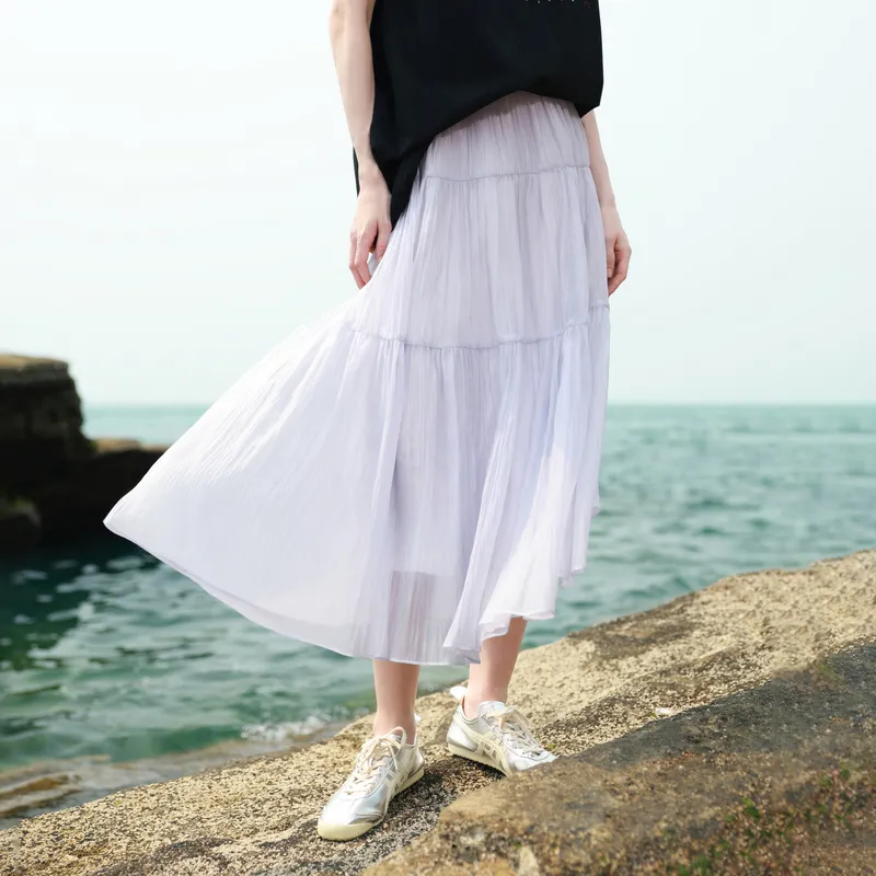 3COLOUR Casual Long Skirt Women's-2