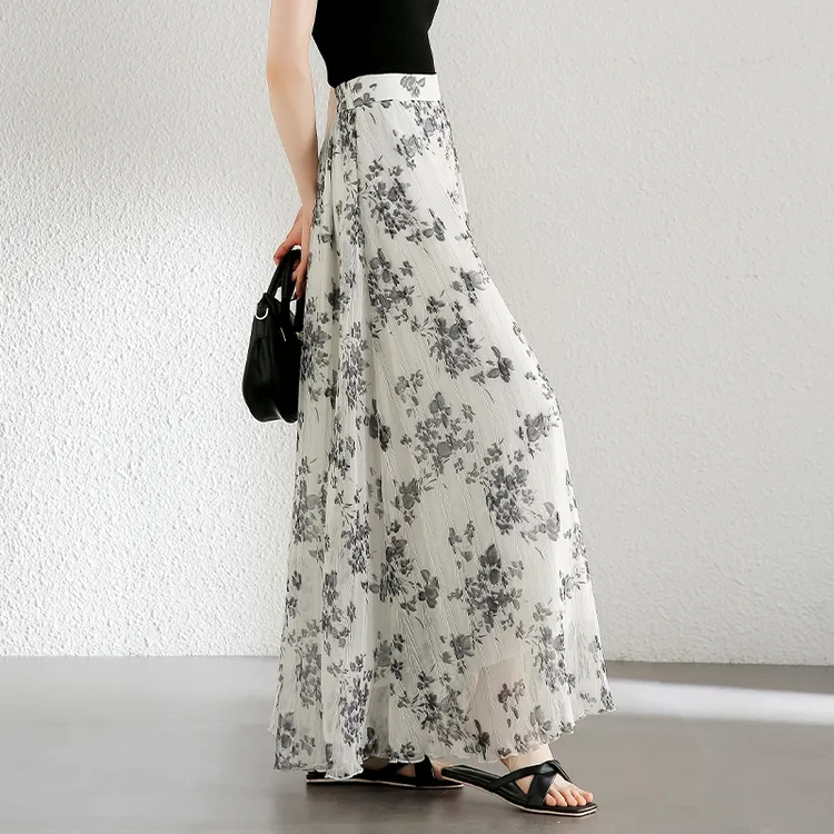 SENTUBILA Casual Pants Women's Ink Wash Apricot-2