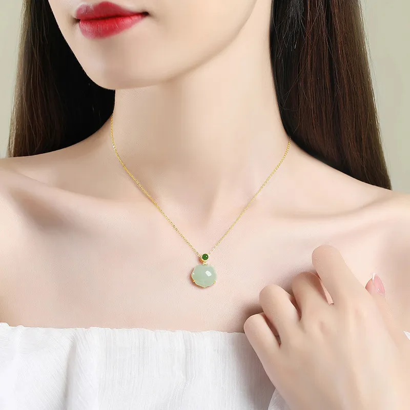 Royal Heaven's Choice Hetian Jade Green Jade Unisex-2