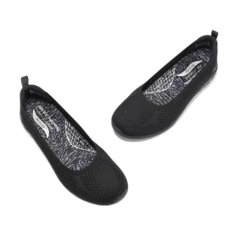 Skechers Arch Fit Flex-Step Ahead Cushioning Support Low-Top Casual Shoes Women's Black-4