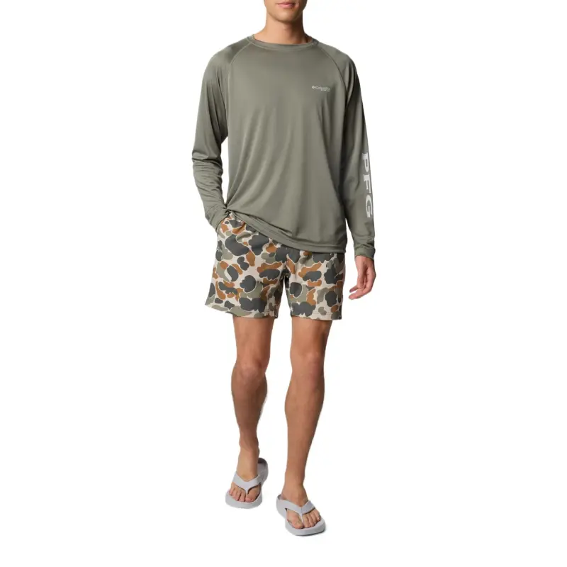 Columbia PFG Rambler Omni-Shade Omni-Shield Casual Shorts Men's Camouflage-3