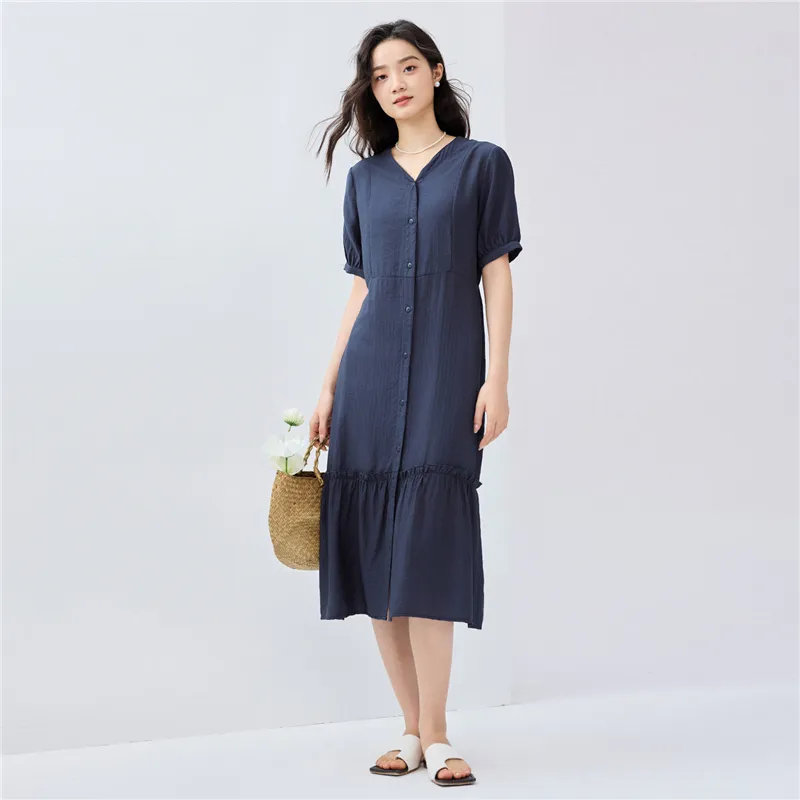 UNIQLO Short Sleeved Dresses Women's-20