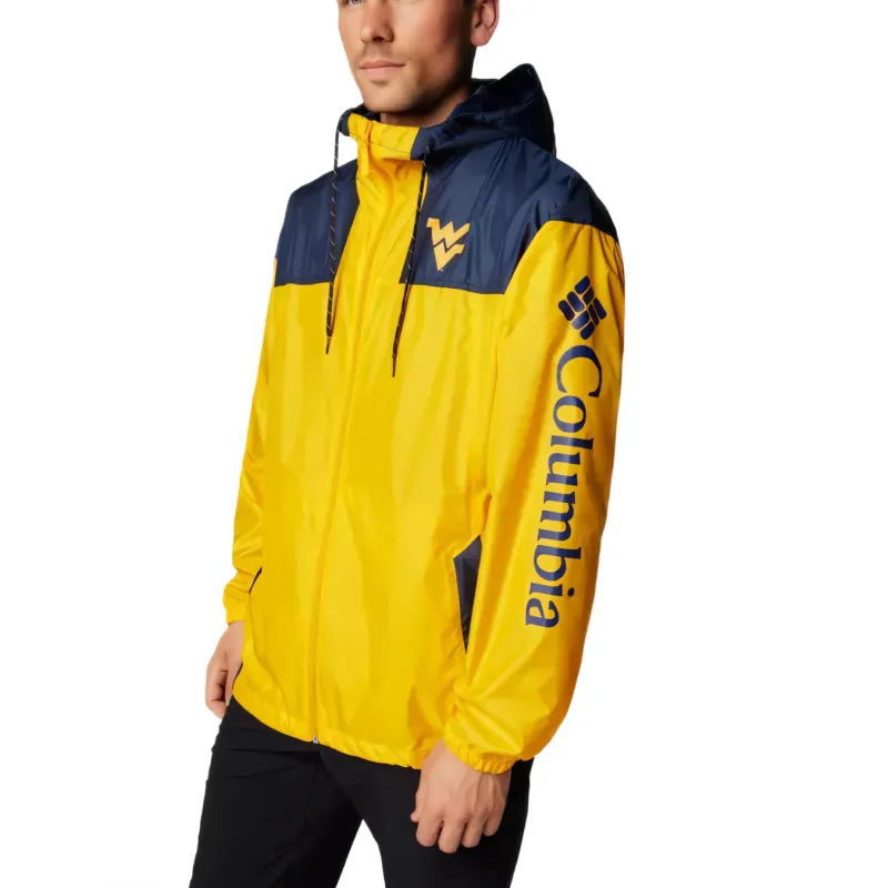 Columbia Flash Challenger Jacket Men's Gold University Marine Blue-2