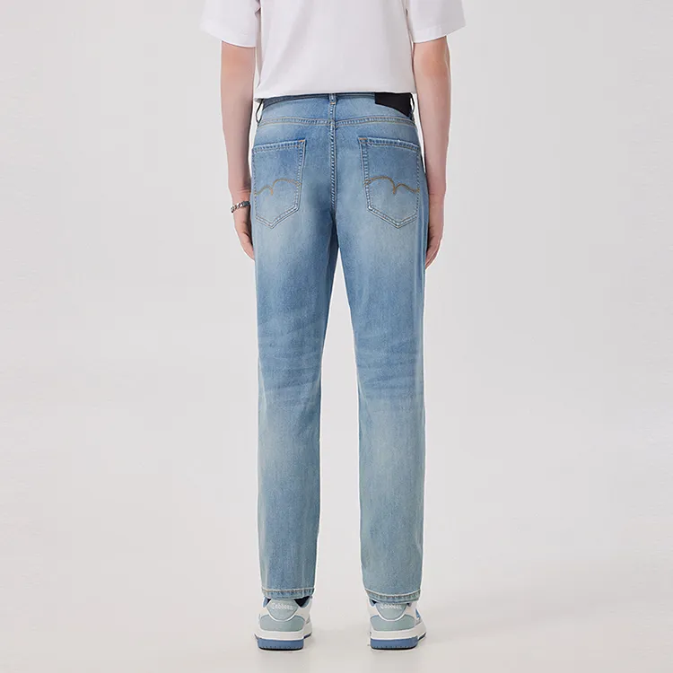 Cabbeen Jeans Men Sky Blue 37-3