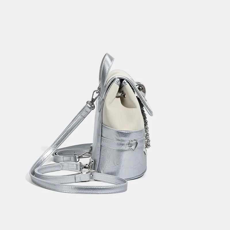 NATTY PU Backpack Women's White-5