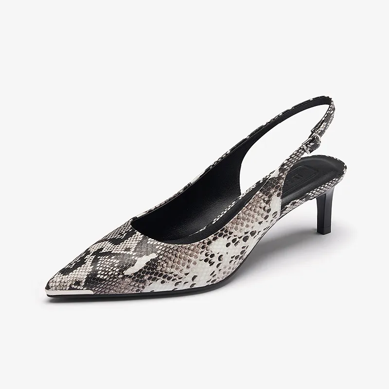 Le Saunda High Heels Women's Black Gray Color-2