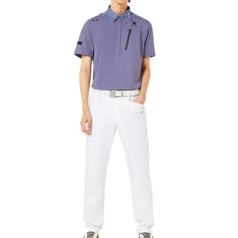 Oakley Skull Water Ballet Shirt Polo Shirt Women's Blue-6