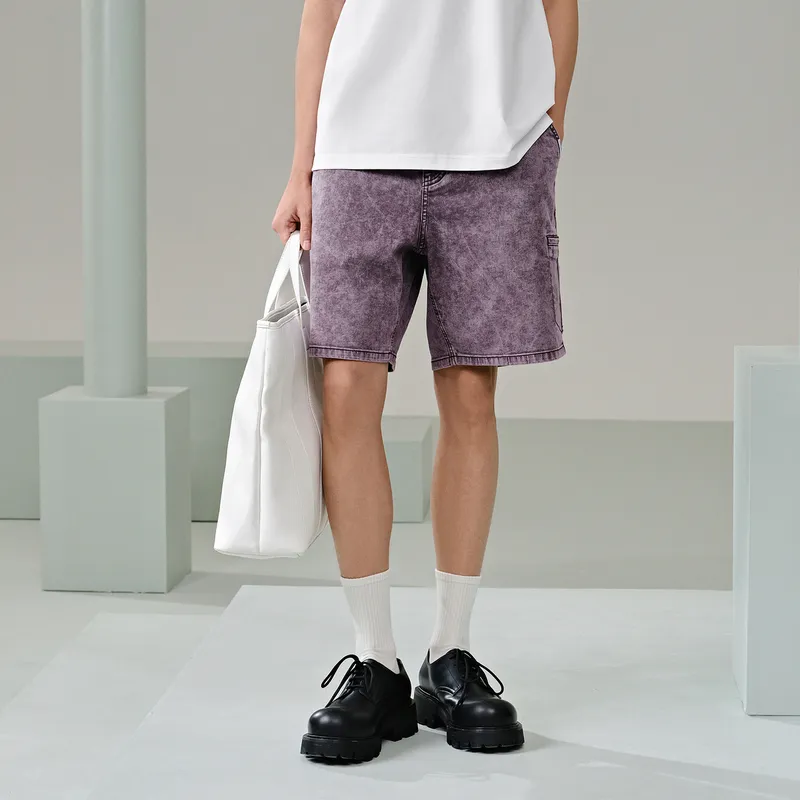 GXG Denim Shorts Men Purple-2