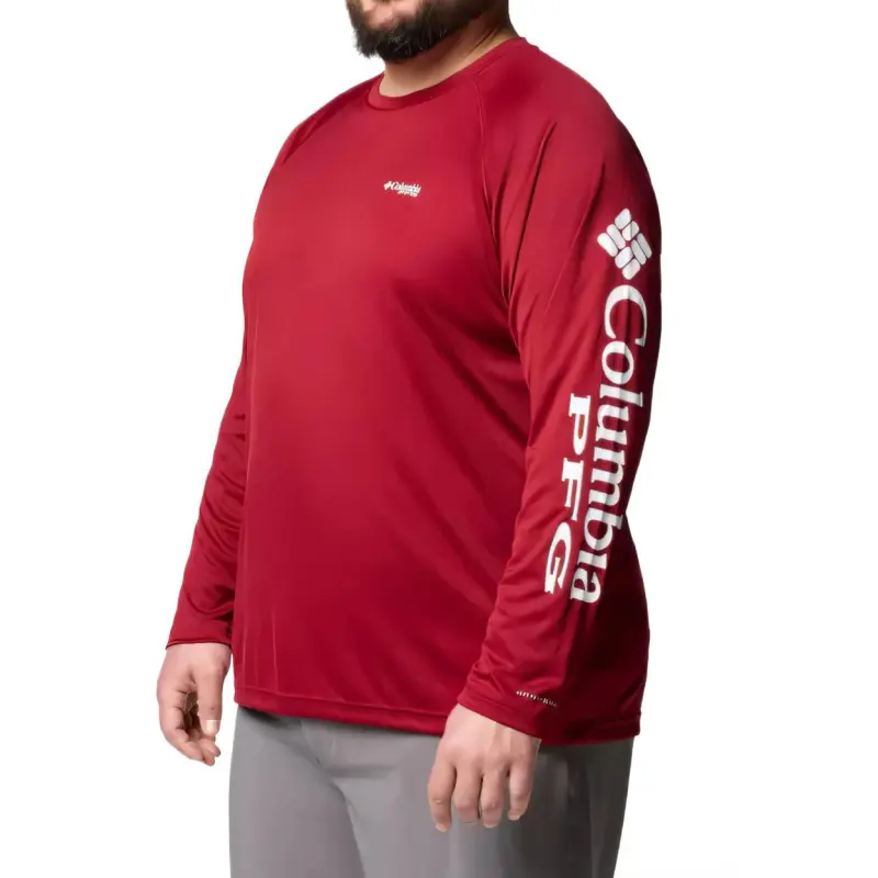 Columbia PFG Terminal Tackle Shirt Men's Red-2