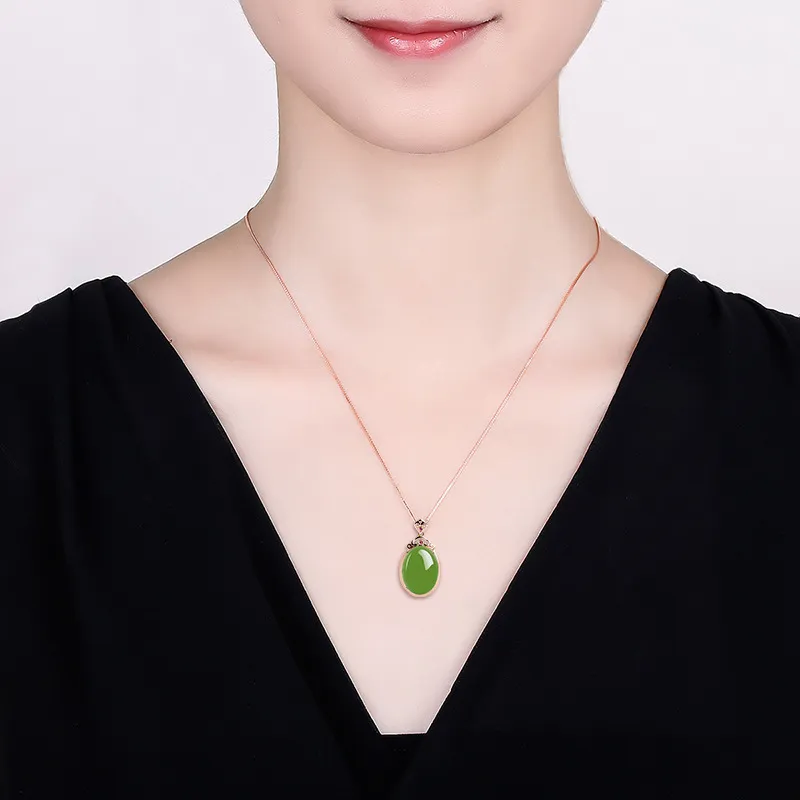 Royal Heaven's Choice Hetian Jade Pendants Jasper Women's-4