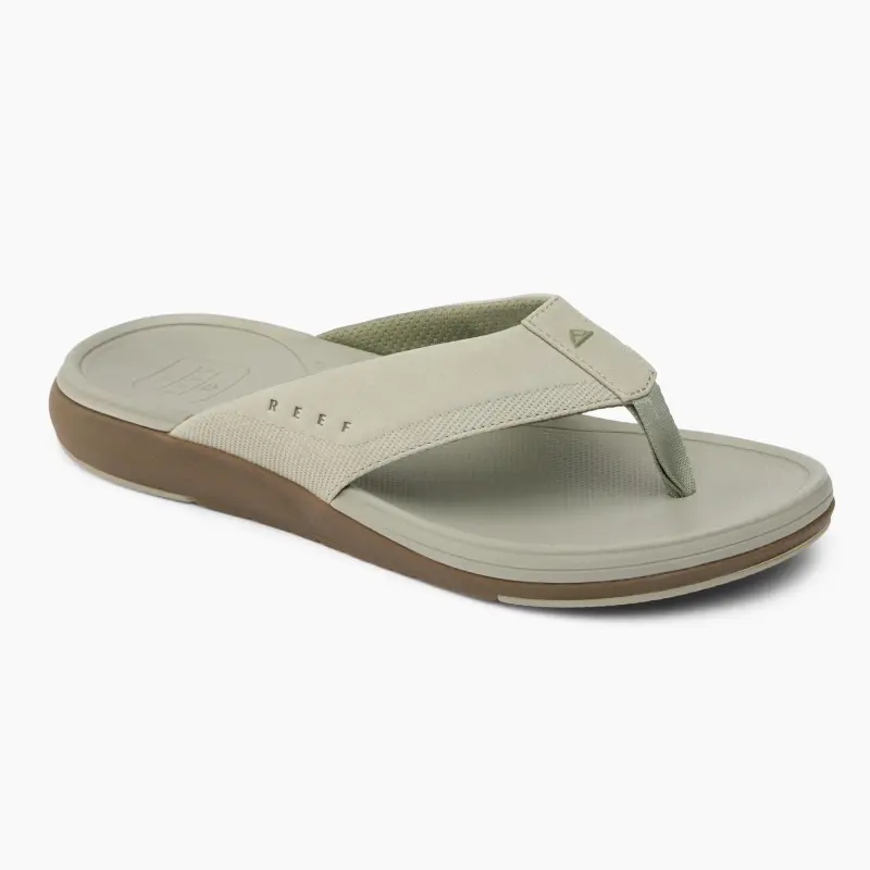 REEF Slip-Resistant Flip Flops Men Gray Green-2