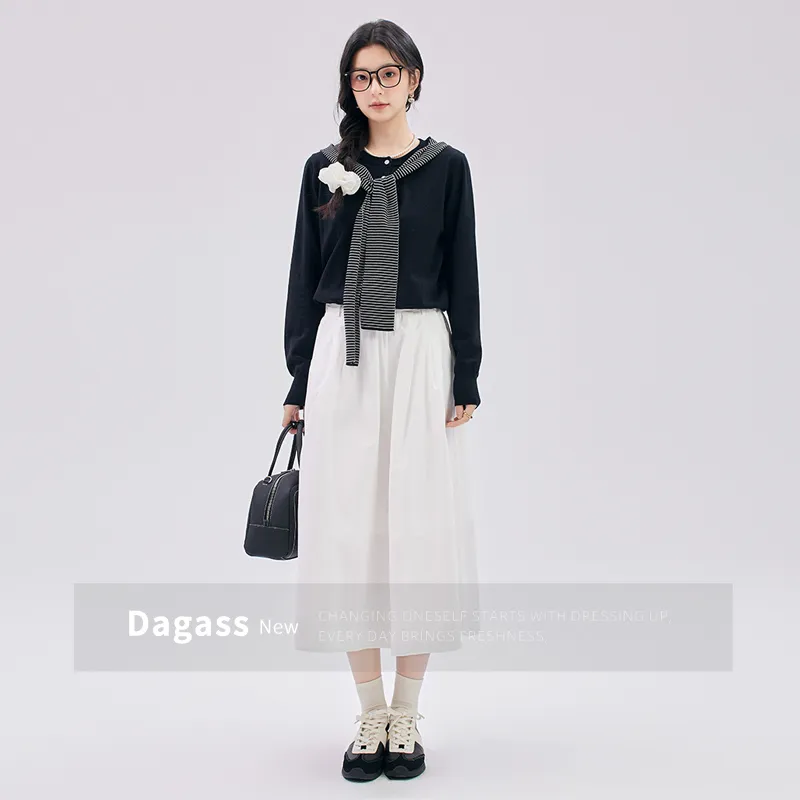 Dajia Poetry Summer Casual Long Skirt Women's-4