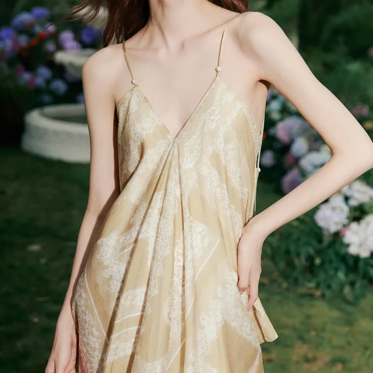 ELLE Slip Dresses Women's-3