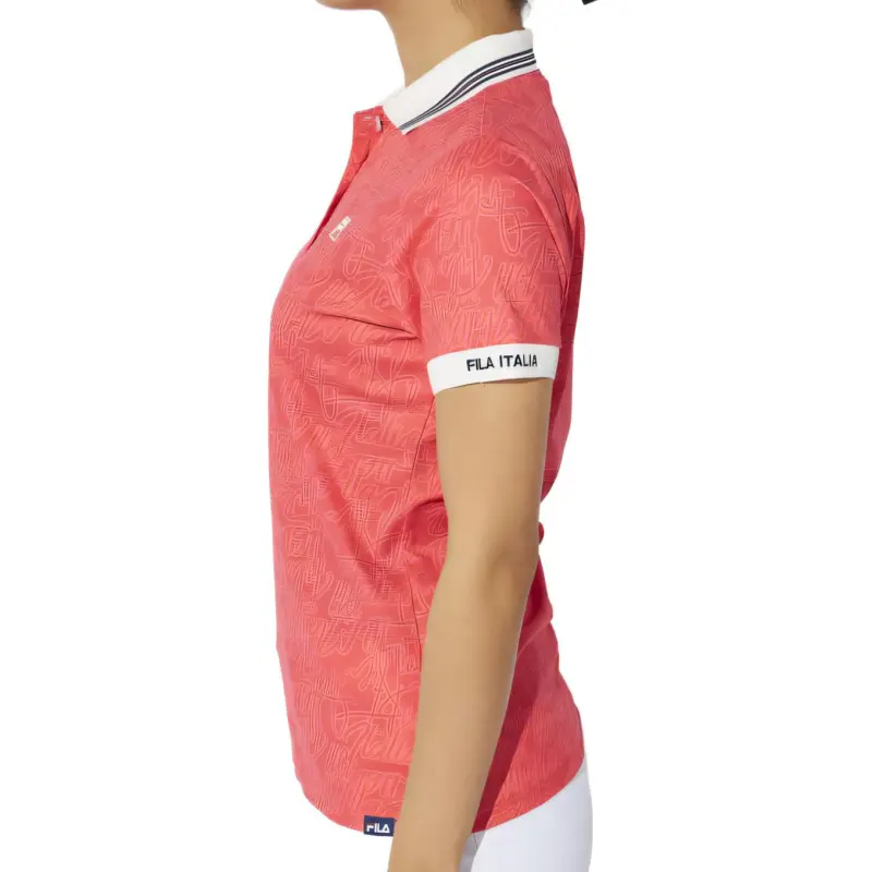 FILA Golf Series TS Polo Shirt Women's Pink-3