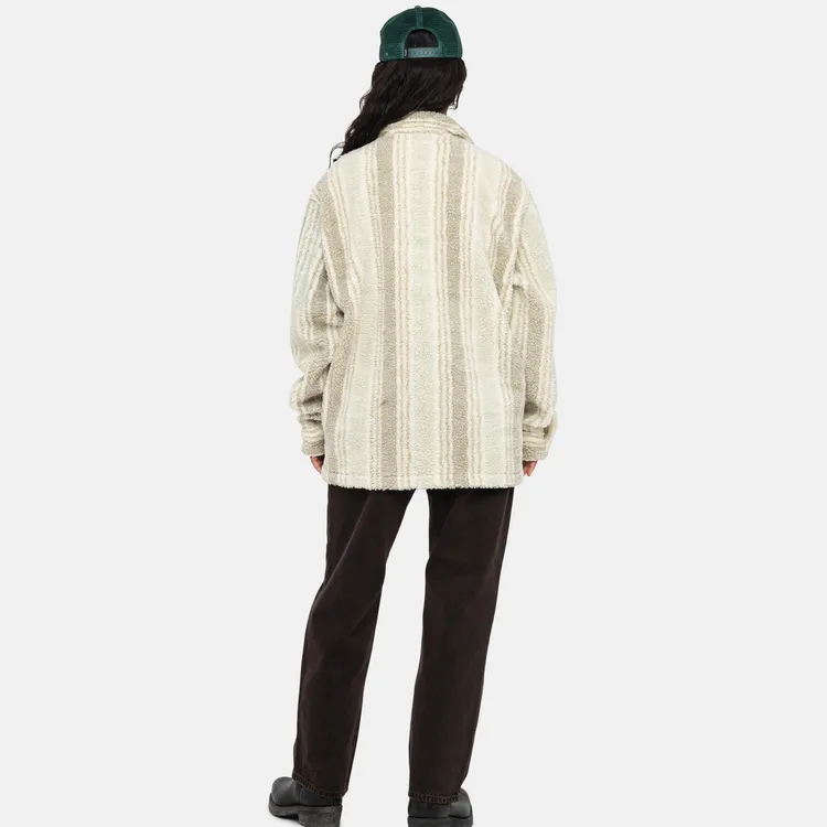 Stussy Striped Sherpa Shirt-12