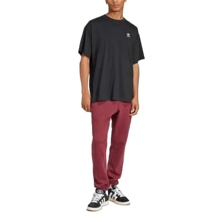 Adidas Originals Trefoil Essentials Camiseta Trifolio Essentials Oversized T Shirt Men's Black-3