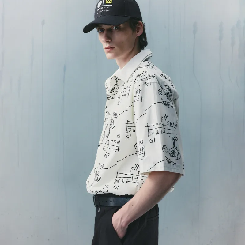 JACK JONES· x Jean Michel Basquiat Spring Summer Shirt Men's-5