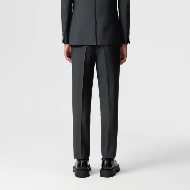 PEACEBIRD MEN Suit Trousers Men Gray Blue 1 Slim Fit-4