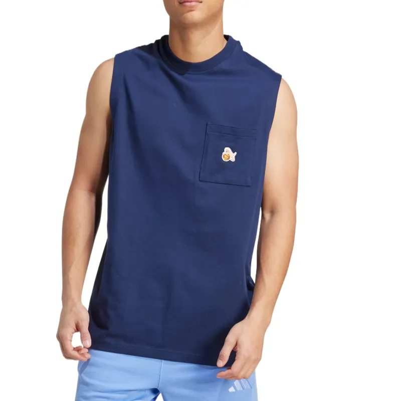 Adidas Tank Top Men's Dark Indigo-1