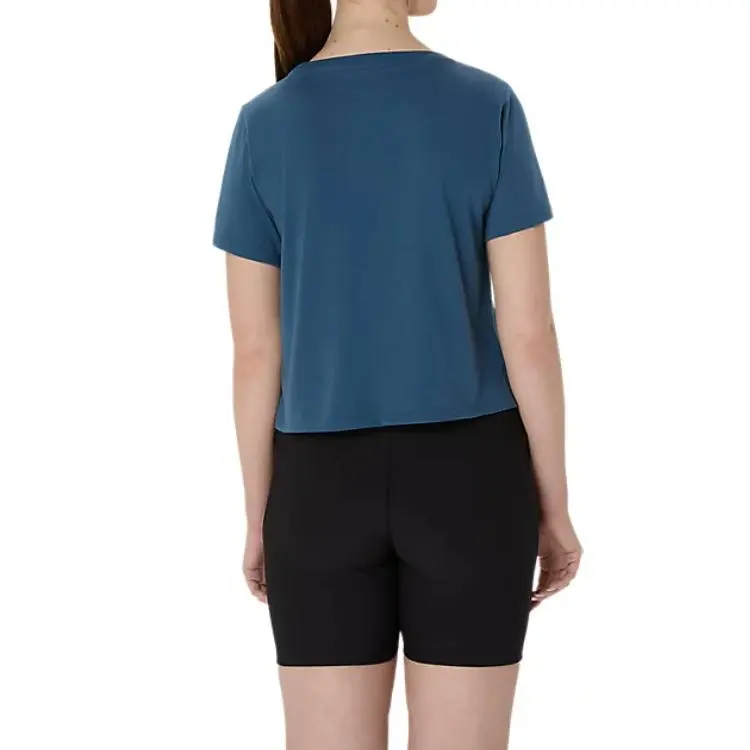 Asics SHORT SLEEVE TOP Regular T-Shirt Women's Vintage Indigo-1