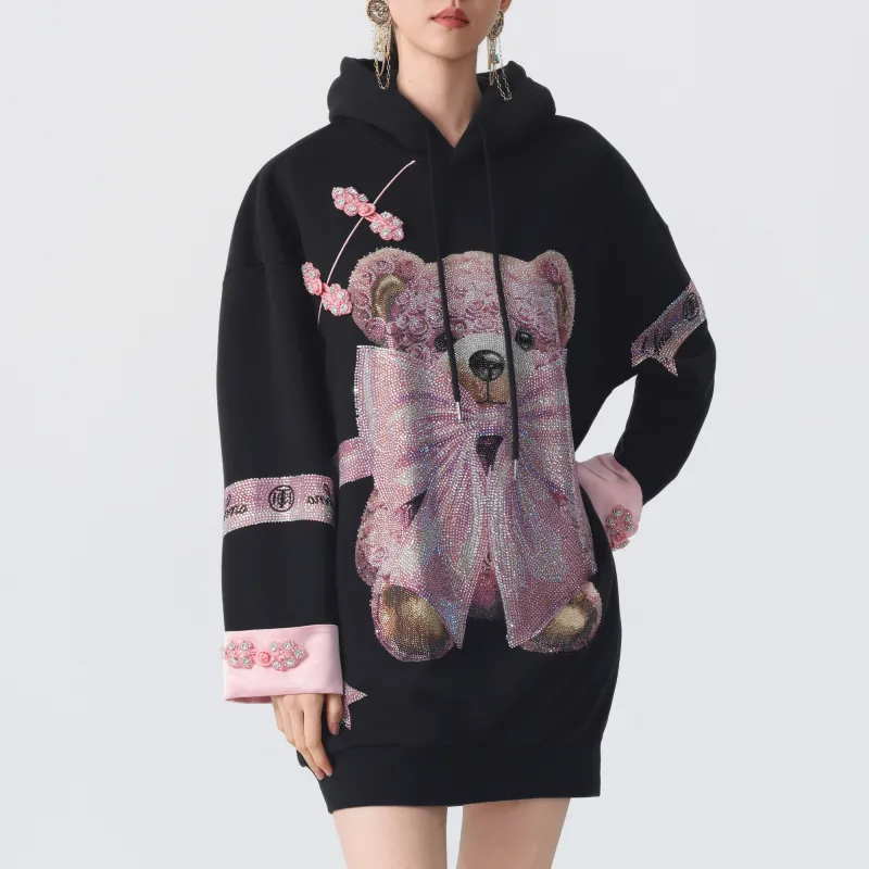 TCH Long Sleeved Dresses Women's Black-2