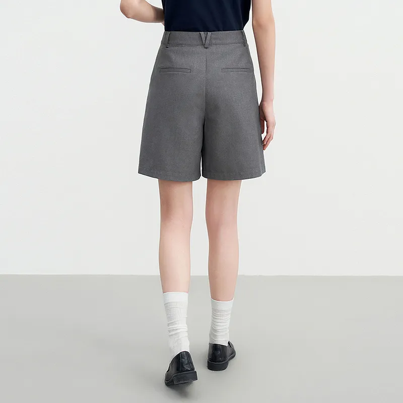 LEDIN Casual Shorts Women's Tin Gray In Stock-6