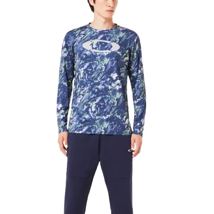Oakley Striking Qd LS Graphic Tee 6.0 T-Shirt Men's Blue-5