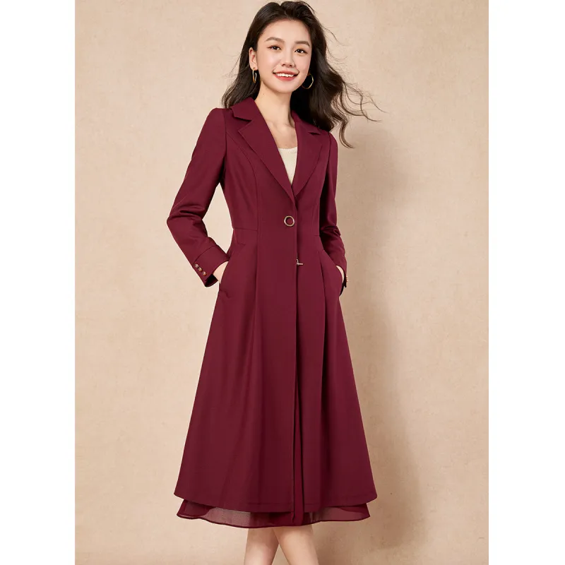 Mylan Trench Coat Women's Fuchsia-2